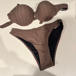 🦄3 for $10🦄 New Brown Bikini with Skirt